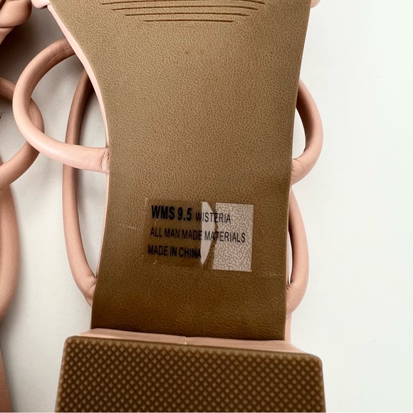 DV Dolce Vita Wisteria Double Knotted Band Slide Sandals Nude - Picture 9 of 10